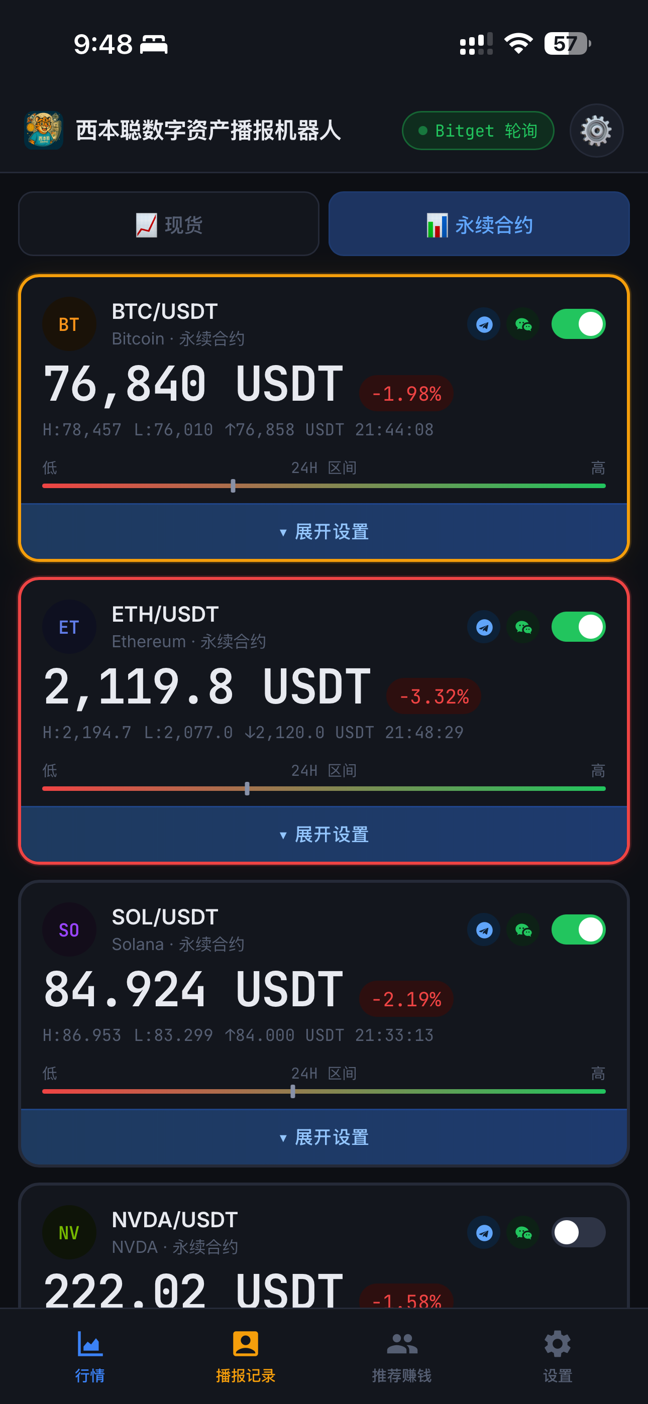 实时行情监控